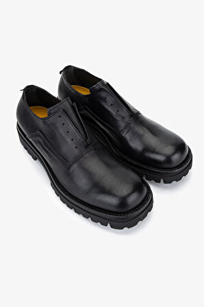 Valmenti Erkek Hakiki Deri Siyah Casual Ayakkabı 1158 559-DL ERK AYK SK25-26 NERO