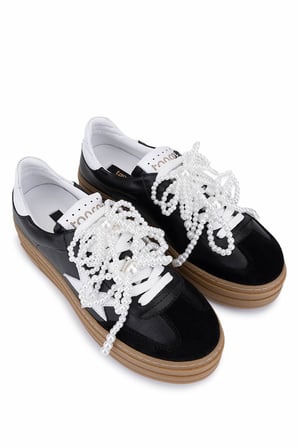 Tamer Tanca Kadın Siyah Sneakers & Spor Ayakkabı 1116 128-1 BN AYK SK25-26 SIYAH