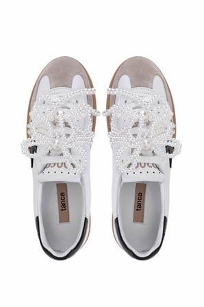 Tamer Tanca Kadın Beyaz Sneakers & Spor Ayakkabı 1116 128-1 BN AYK SK25-26 BEYAZ