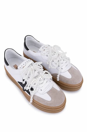 Tamer Tanca Kadın Beyaz Sneakers & Spor Ayakkabı 1116 128-1 BN AYK SK25-26 BEYAZ