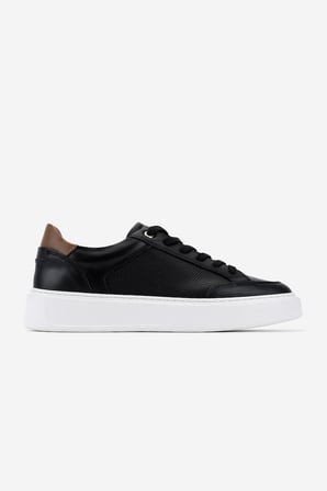 Valmenti Erkek Hakiki Deri Siyah Sneakers & Spor Ayakkabı 1149 STYLE-9 ERK AYK Y26 SIYAH DR/TABA