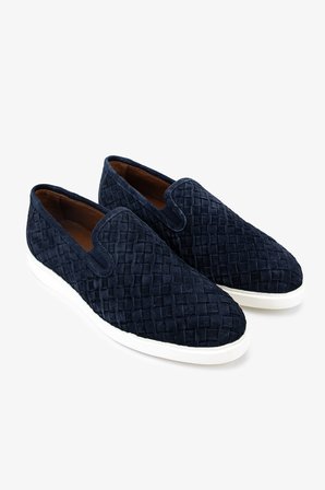 Valmenti Erkek Hakiki Deri Lacivert Süet Loafer Ayakkabı 1149 STYLE-3 ERK AYK Y26 LACI SUET