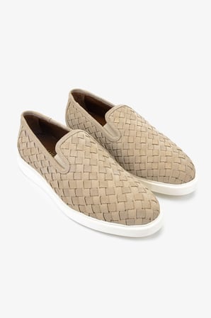 Valmenti Erkek Hakiki Deri Bej Süet Loafer Ayakkabı 1149 STYLE-3 ERK AYK Y26 BEJ SUET