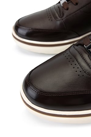 Tamer Tanca Erkek Hakiki Deri Kahverengi Sneakers & Spor Ayakkabı 381 23088 ERK AYK Y26 KAHVE