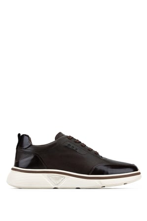 Tamer Tanca Erkek Hakiki Deri Kahverengi Sneakers & Spor Ayakkabı 381 23088 ERK AYK Y26 KAHVE