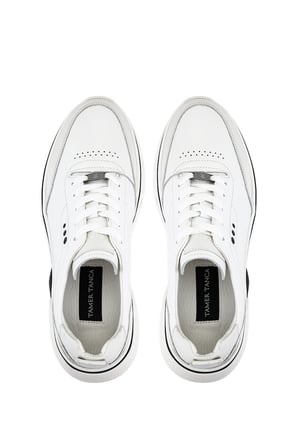 Tamer Tanca Erkek Hakiki Deri Beyaz Sneakers & Spor Ayakkabı 381 23088 ERK AYK Y26 KIRIK BEYAZ