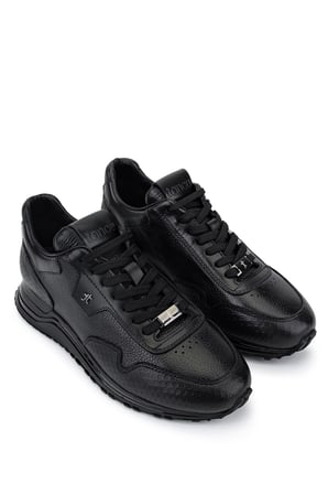Tamer Tanca Erkek Hakiki Deri Siyah Sneakers & Spor Ayakkabı 381 23234 ERK AYK Y26 SIYAH