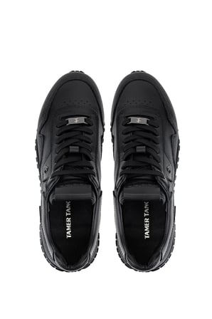 Tamer Tanca Erkek Hakiki Deri Siyah Sneakers & Spor Ayakkabı 381 23234 ERK AYK Y26 SIYAH