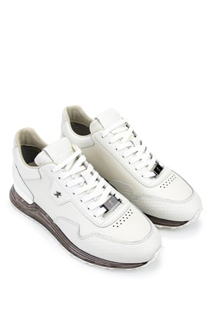 Tamer Tanca Erkek Hakiki Deri Beyaz Sneakers & Spor Ayakkabı 381 23234 ERK AYK Y26 BEYAZ