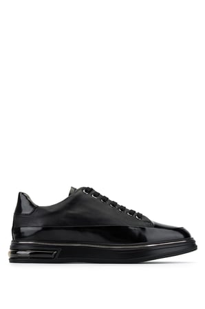 Tamer Tanca Erkek Hakiki Deri Siyah Sneakers & Spor Ayakkabı 381 23340 ERK AYK Y26 SIYAH