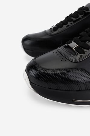 Valmenti Erkek Hakiki Deri Siyah Rugan Sneakers & Spor Ayakkabı 381 23350 ERK AYK Y26 SIYAH RGN