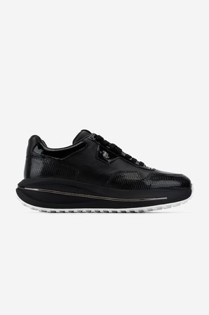 Valmenti Erkek Hakiki Deri Siyah Rugan Sneakers & Spor Ayakkabı 381 23350 ERK AYK Y26 SIYAH RGN