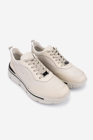 Valmenti Erkek Hakiki Deri Beyaz Sneakers & Spor Ayakkabı 381 23341 ERK AYK Y26 KIRIK BEYAZ