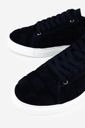 Valmenti Erkek Hakiki Deri Lacivert Süet Sneakers & Spor Ayakkabı 352 24379 ERK AYK Y26 LACI SUET