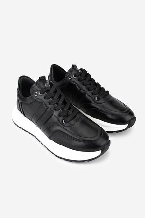 Valmenti Erkek Hakiki Deri Siyah Sneakers & Spor Ayakkabı 352 24394 ERK AYK Y26 SIYAH