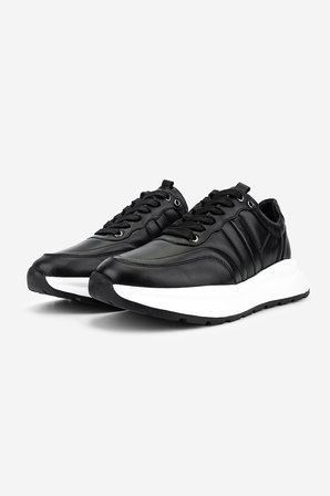 Valmenti Erkek Hakiki Deri Siyah Sneakers & Spor Ayakkabı 352 24394 ERK AYK Y26 SIYAH