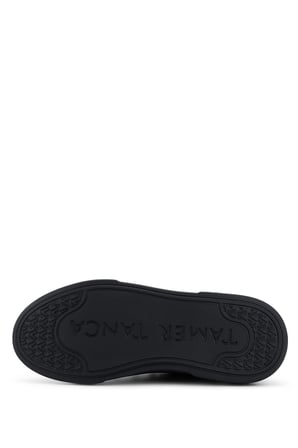 Tamer Tanca Erkek Hakiki Deri Siyah Sneakers & Spor Ayakkabı 1163 5552 ERK AYK SK25-26 SIYAH