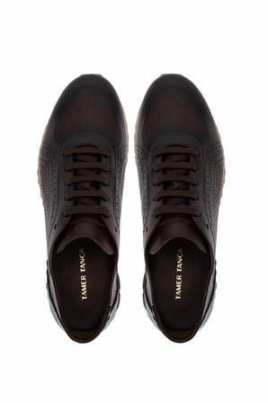 Tamer Tanca Erkek Hakiki Deri Kahverengi Sneakers & Spor Ayakkabı 771 8588 ERK AYK Y26 KHV ALK/KHV CRC