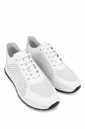 Tamer Tanca Erkek Hakiki Beyaz Deri Sneakers & Spor Ayakkabı 771 8588 ERK AYK Y26 BYZ ALK/BYZ CRC