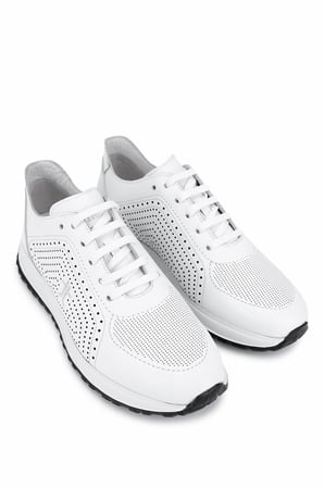 Tamer Tanca Erkek Hakiki Beyaz Deri Sneakers & Spor Ayakkabı 771 8588 ERK AYK Y26 BYZ ALK/BYZ CRC