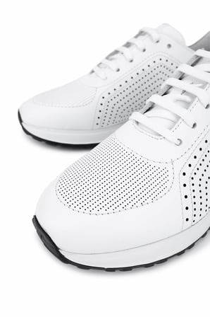 Tamer Tanca Erkek Hakiki Beyaz Deri Sneakers & Spor Ayakkabı 771 8588 ERK AYK Y26 BYZ ALK/BYZ CRC
