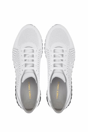 Tamer Tanca Erkek Hakiki Beyaz Deri Sneakers & Spor Ayakkabı 771 8588 ERK AYK Y26 BYZ ALK/BYZ CRC