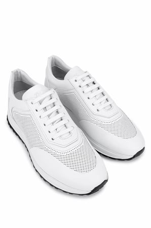 Tamer Tanca Erkek Hakiki Deri Beyaz Sneakers & Spor Ayakkabı 771 8586 ERK AYK Y26 BEYAZ DR