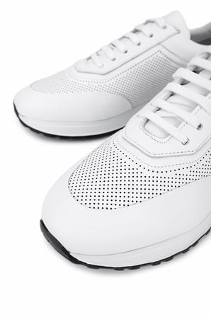 Tamer Tanca Erkek Hakiki Deri Beyaz Sneakers & Spor Ayakkabı 771 8586 ERK AYK Y26 BEYAZ DR
