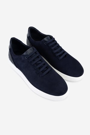 Valmenti Erkek Hakiki Deri Lacivert Süet Sneakers & Spor Ayakkabı 1171 25-561 ERK AYK Y26 LACI SUET
