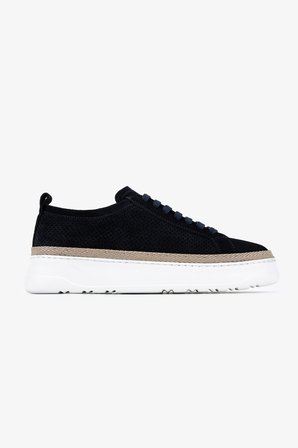 Valmenti Erkek Hakiki Deri Lacivert Süet Sneakers & Spor Ayakkabı 1171 25-462 ERK AYK Y26 LACI SUET