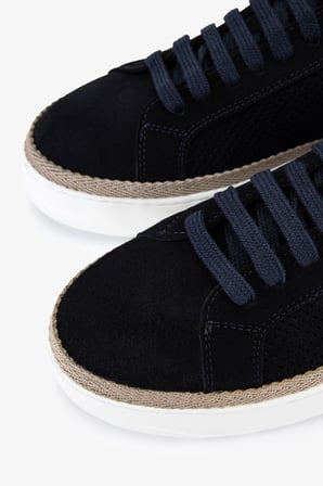 Valmenti Erkek Hakiki Deri Lacivert Süet Sneakers & Spor Ayakkabı 1171 25-462 ERK AYK Y26 LACI SUET