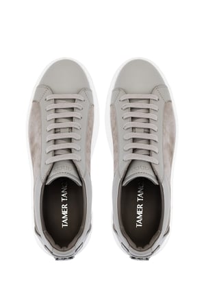 Tamer Tanca Erkek Hakiki Deri Fildişi Sneakers & Spor Ayakkabı 1171 25-617 ERK AYK Y26 FILDISI NP/FILDISI SUET