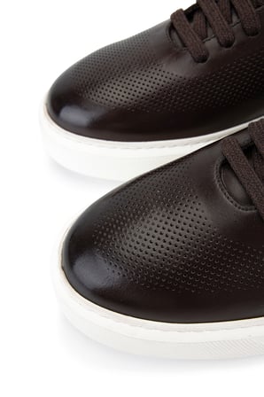 Tamer Tanca Erkek Hakiki Deri Kahve Sneakers & Spor Ayakkabı 1171 25-245 ERK AYK Y26 KAHVE TOKYO