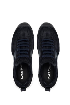 Tamer Tanca Erkek Hakiki Deri Lacivert Süet Sneakers & Spor Ayakkabı 1171 86-24 ERK AYK Y26 LACI SUET