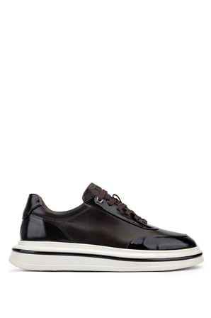 Tamer Tanca Erkek Hakiki Deri Kahverengi Sneakers & Spor Ayakkabı 381 23248 ERK AYK Y26 KAHVE