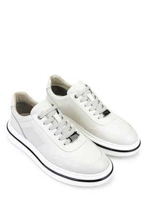 Tamer Tanca Erkek Hakiki Deri Beyaz Sneakers & Spor Ayakkabı 381 23248 ERK AYK Y26 BEYAZ