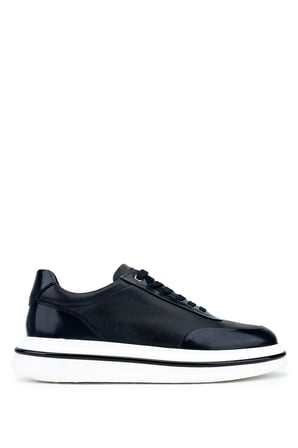 Tamer Tanca Erkek  Hakiki Deri Lacivert Sneakers & Spor Ayakkabı 381 23248 ERK AYK Y26 LACIVERT