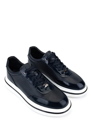 Tamer Tanca Erkek  Hakiki Deri Lacivert Sneakers & Spor Ayakkabı 381 23248 ERK AYK Y26 LACIVERT