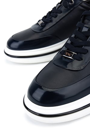 Tamer Tanca Erkek  Hakiki Deri Lacivert Sneakers & Spor Ayakkabı 381 23248 ERK AYK Y26 LACIVERT
