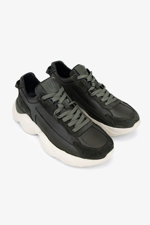 Valmenti Erkek Hakiki Deri Haki Sneakers & Spor Ayakkabı 381 23348 ERK AYK Y26 HAKI