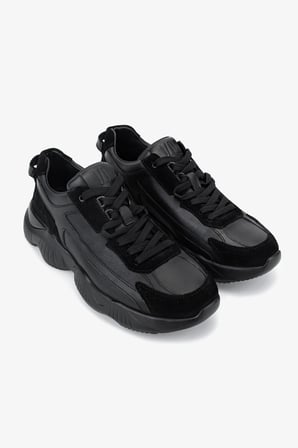 Valmenti Erkek Hakiki Deri Siyah Sneakers & Spor Ayakkabı 381 23348 ERK AYK Y26 SIYAH