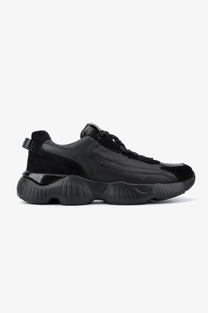 Valmenti Erkek Hakiki Deri Siyah Sneakers & Spor Ayakkabı 381 23348 ERK AYK Y26 SIYAH