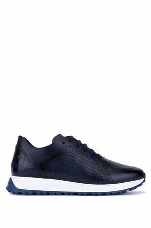 Tamer Tanca Erkek Hakiki Deri Lacivert Sneakers & Spor Ayakkabı 771 8588 ERK AYK Y26 LACIVERT