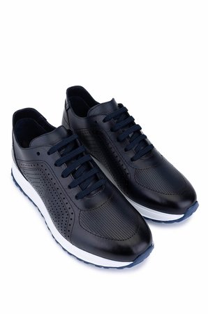 Tamer Tanca Erkek Hakiki Deri Lacivert Sneakers & Spor Ayakkabı 771 8588 ERK AYK Y26 LACIVERT