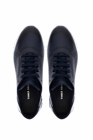 Tamer Tanca Erkek Hakiki Deri Lacivert Sneakers & Spor Ayakkabı 771 8588 ERK AYK Y26 LACIVERT