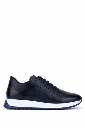 Tamer Tanca Erkek Hakiki Deri Lacivert Sneakers & Spor Ayakkabı 771 8588 ERK AYK Y26 LACIVERT