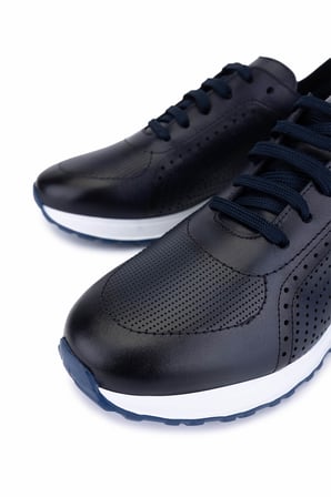 Tamer Tanca Erkek Hakiki Deri Lacivert Sneakers & Spor Ayakkabı 771 8588 ERK AYK Y26 LACIVERT