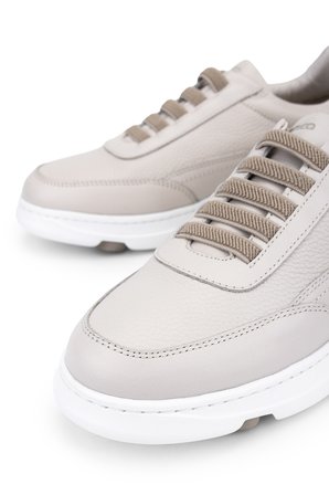 Tamer Tanca Erkek Hakiki Deri Bej Sneakers & Spor Ayakkabı 298 3400-2505 ERK AYK Y26 BEJ GUTI