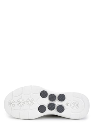 Tamer Tanca Erkek Hakiki Deri Beyaz Sneakers & Spor Ayakkabı 298 3595-3057 ERK AYK Y26 KRK BEYAZ HAVANA