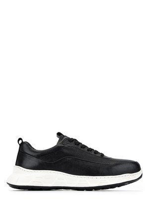Tamer Tanca Erkek Hakiki Deri Siyah Sneakers & Spor Ayakkabı 298 3491-2591 ERK AYK Y26 SIYAH ATLAS BSK